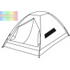 Namiot, typu igloo, MONODOME, srebrny/niebieski.
