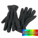 rękawiczki z włółkna polarowego, ANTARTIC, czarny.