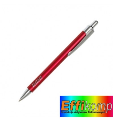 Długopis, CAYMAN, czerwony.