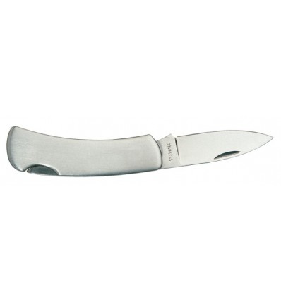 Nóż ze stali nierdzewnej, METALIC, srebrny.